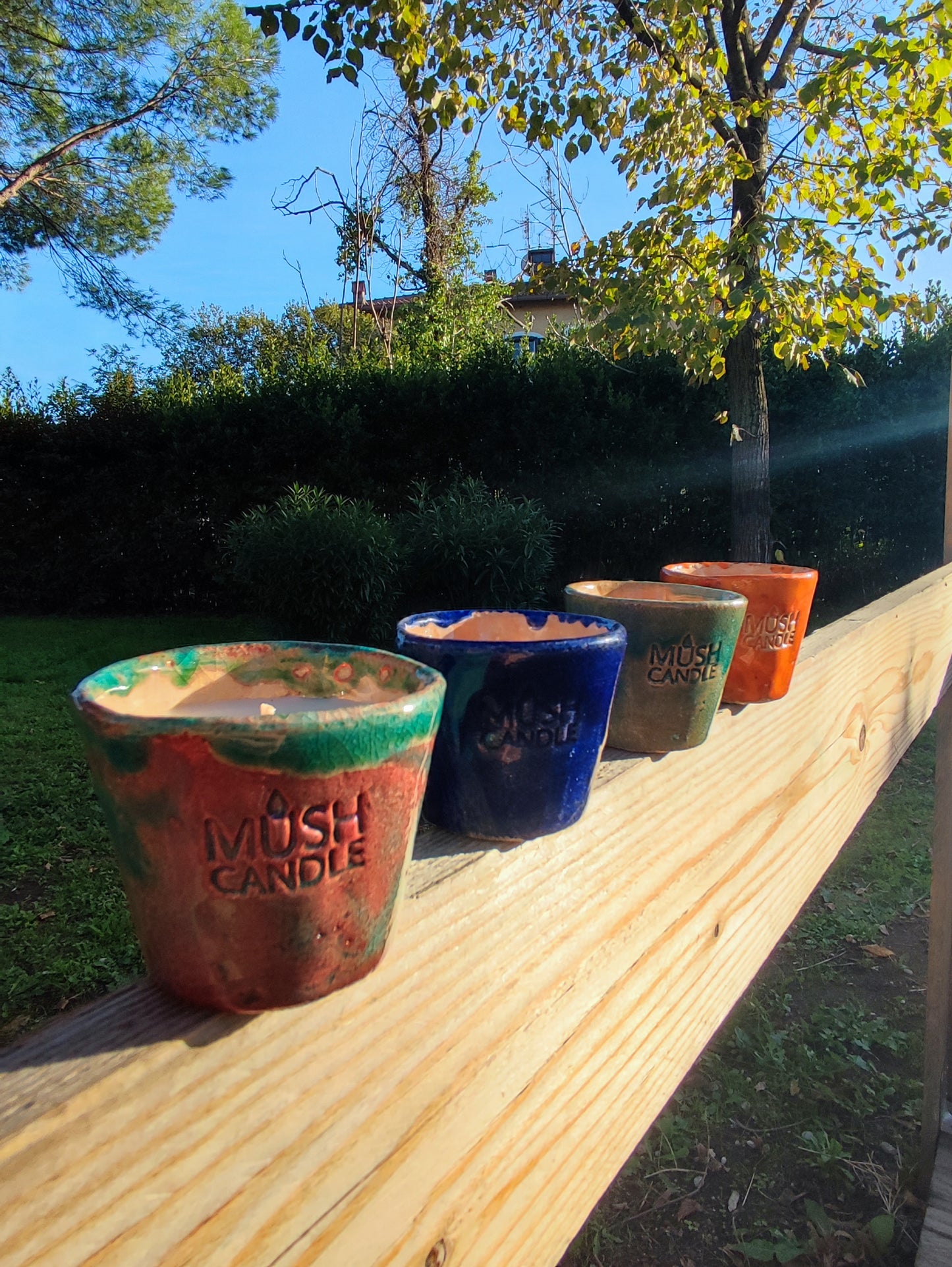 COLLEZIONE AKIRA - EDIZIONE LIMITATA - Candele aromaterapiche in ceramica Raku