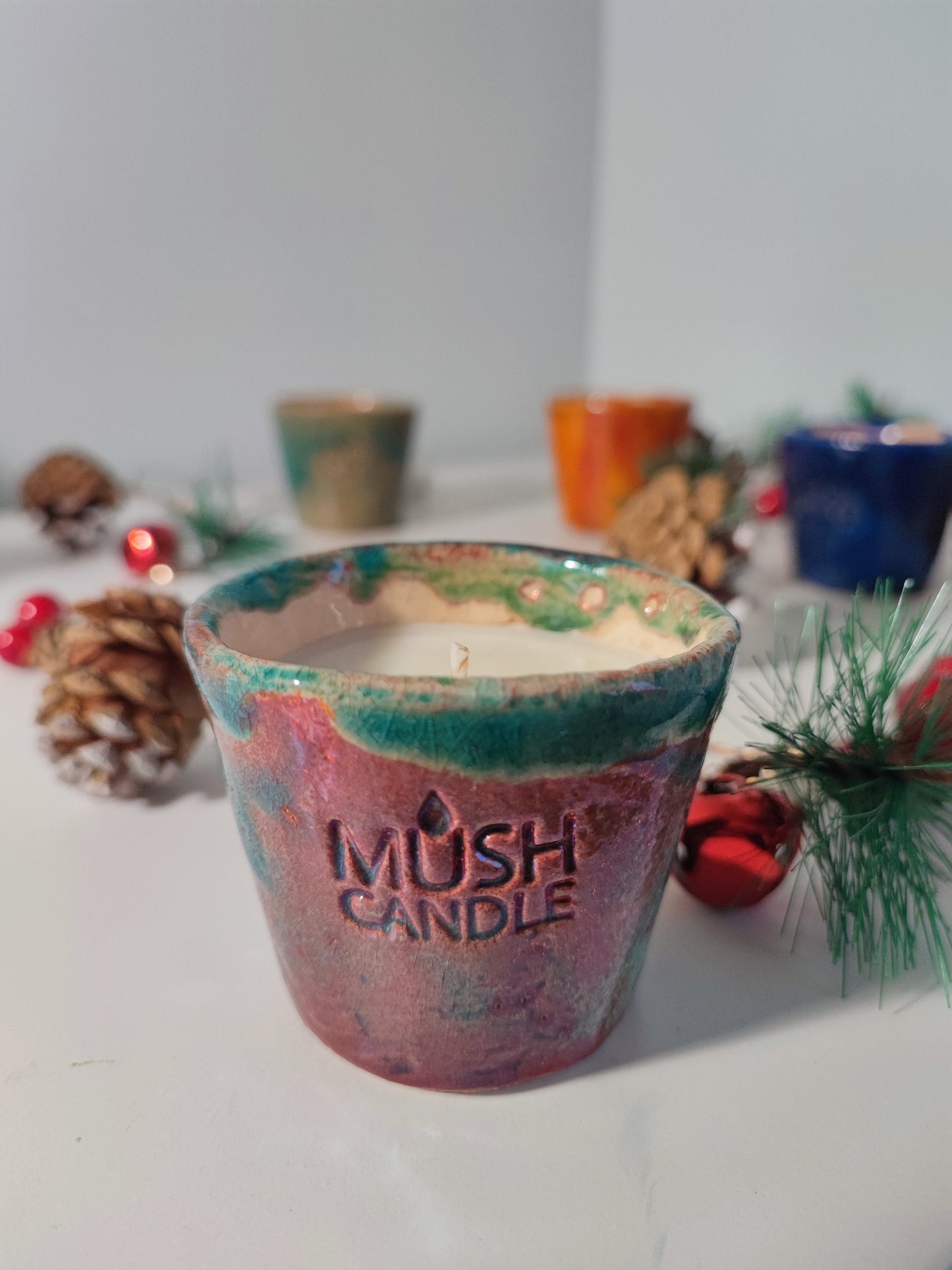 COLLEZIONE AKIRA - EDIZIONE LIMITATA - Candele aromaterapiche in ceramica Raku