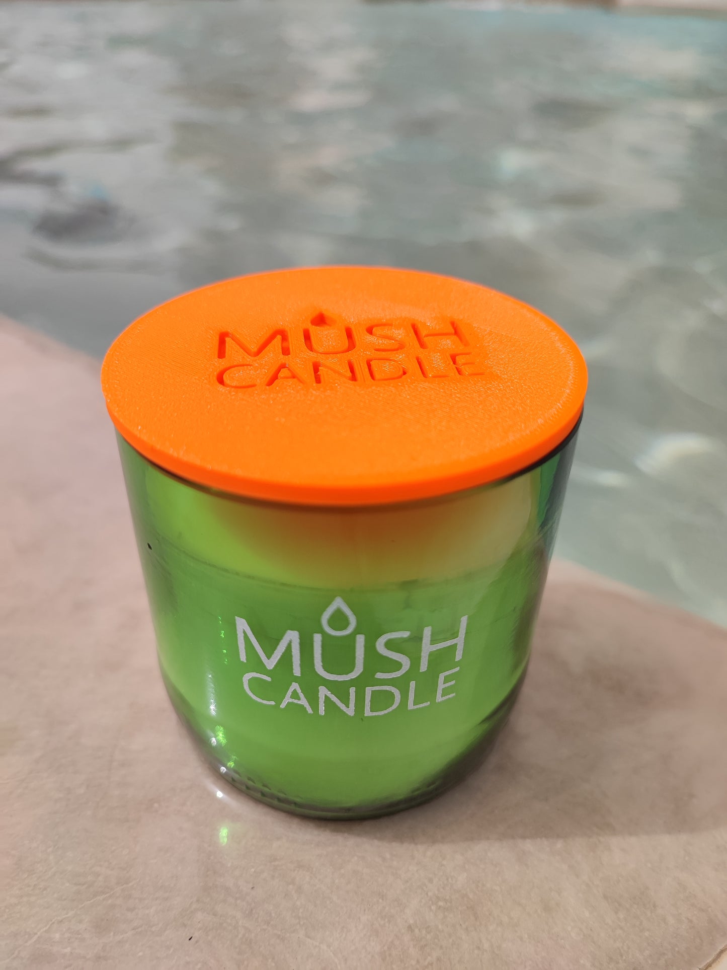 CANDELA AROMATERAPICA IN VETRO RICICLATO