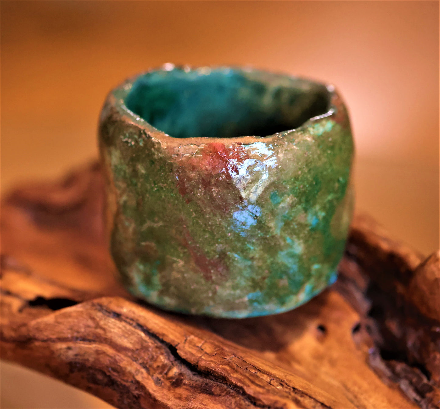 COLLEZIONE TERRALAGO - CANDELE IN VASETTI CERAMICA RAKU