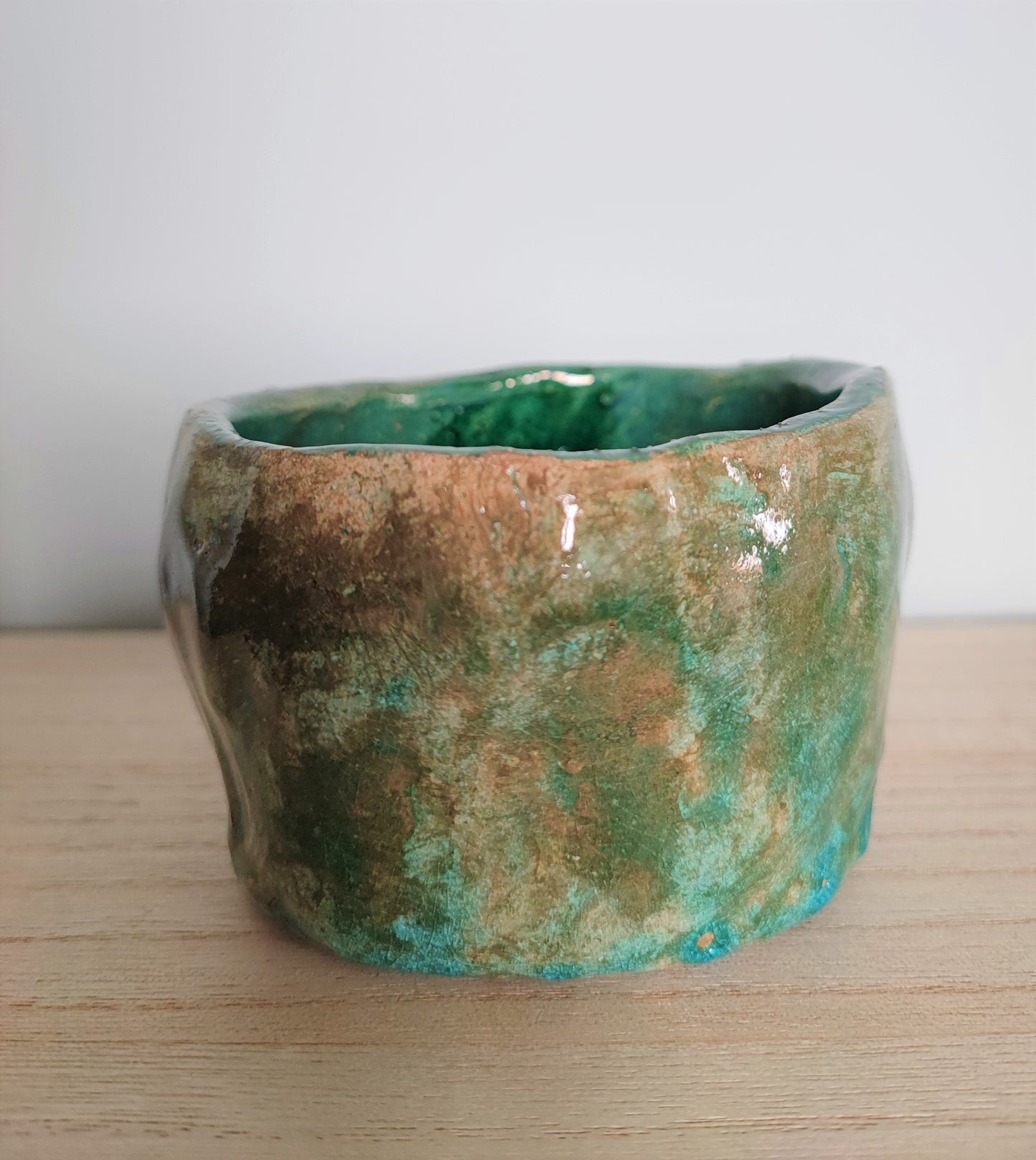 COLLEZIONE TERRALAGO - CANDELE IN VASETTI CERAMICA RAKU