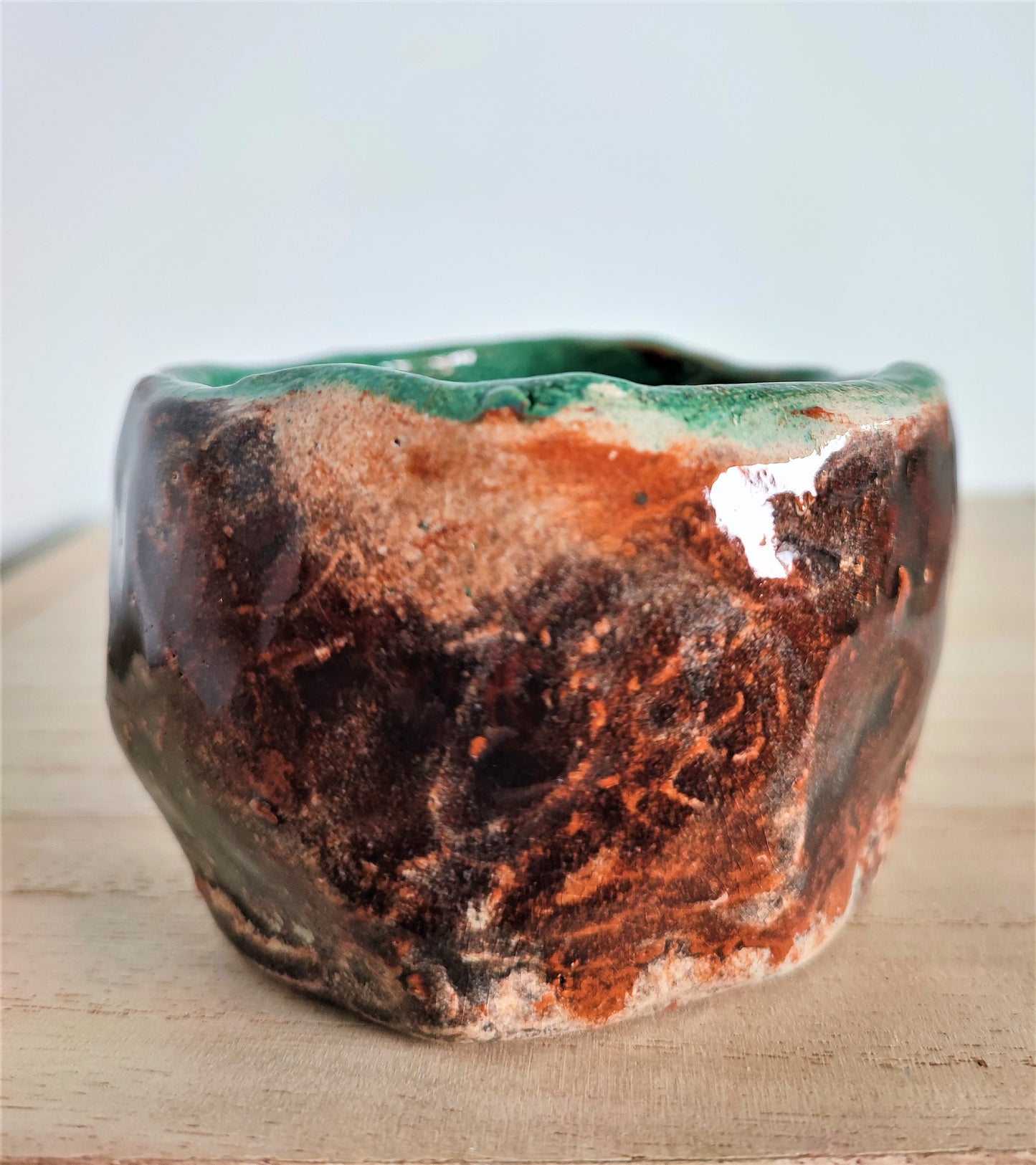 COLLEZIONE TERRALAGO - CANDELE IN VASETTI CERAMICA RAKU