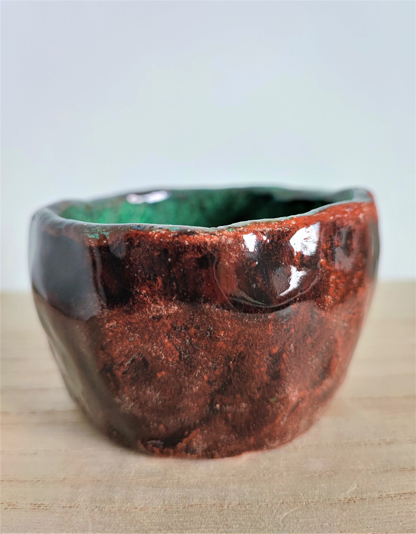 COLLEZIONE TERRALAGO - CANDELE IN VASETTI CERAMICA RAKU