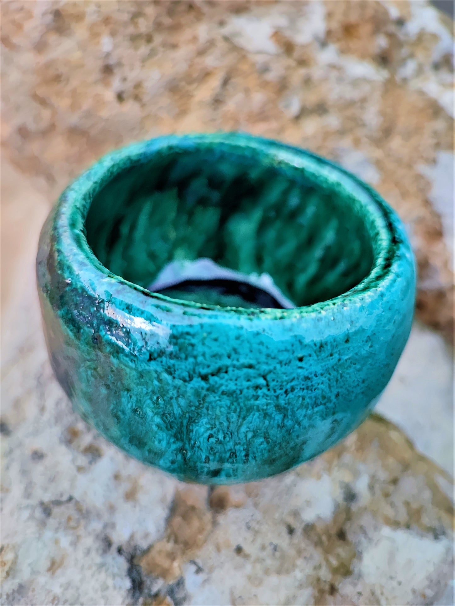 COLLEZIONE TERRALAGO - CANDELE IN VASETTI CERAMICA RAKU