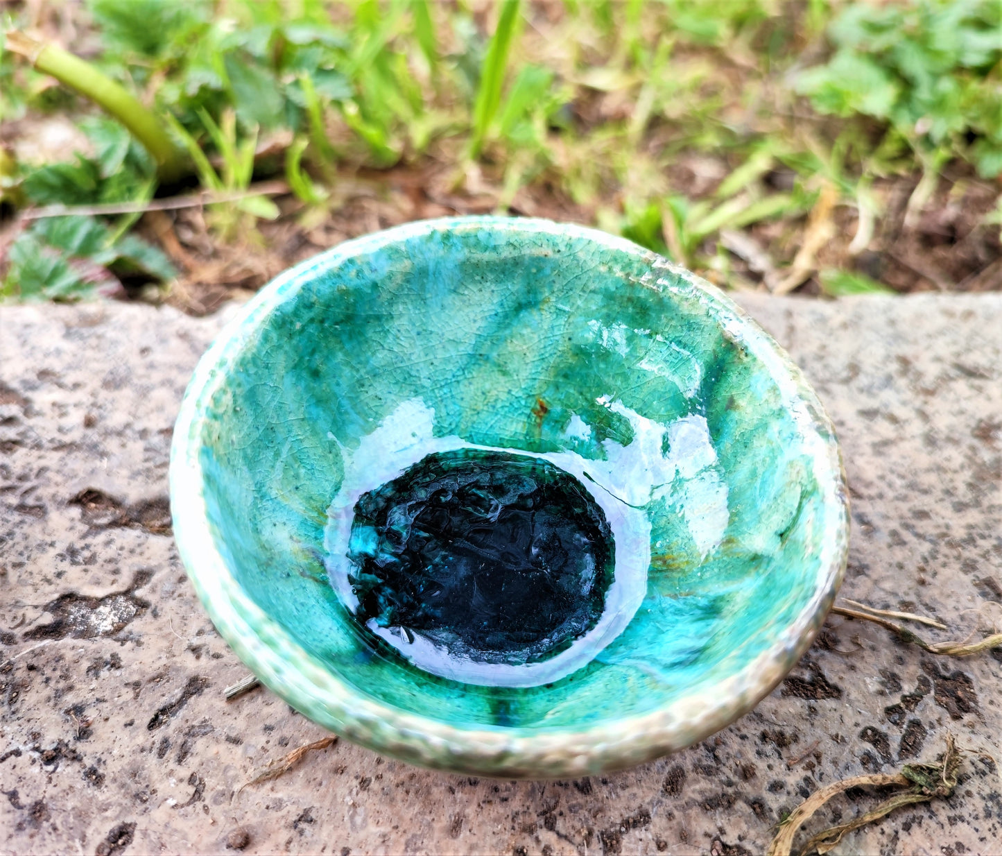 COLLEZIONE TERRALAGO - CANDELE AROMATERAPICHE IN CIOTOLINE PICCOLE DI CERAMICA RAKU