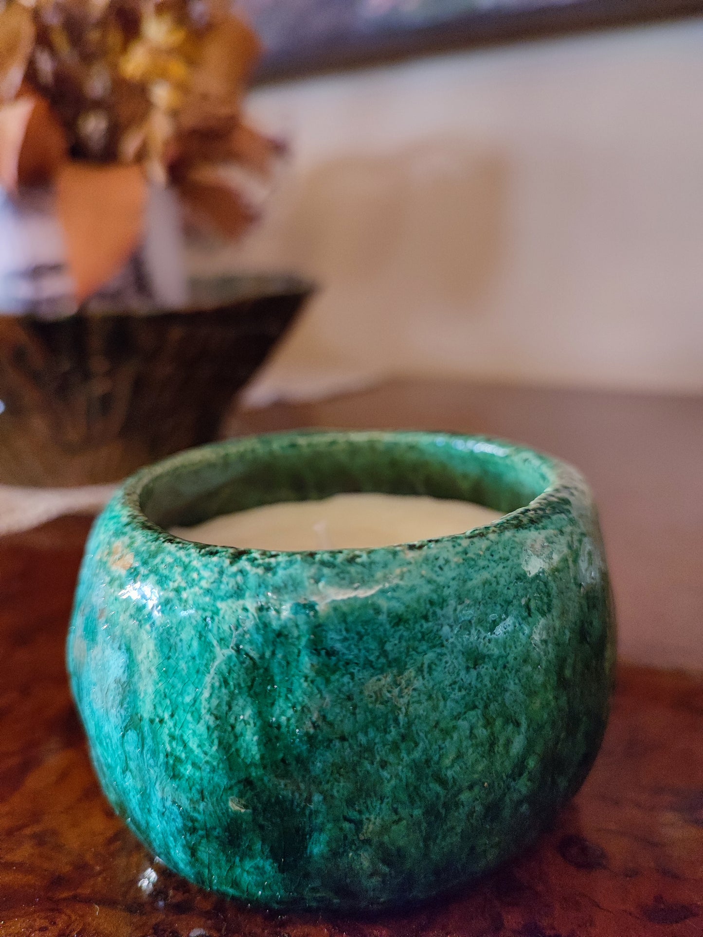 COLLEZIONE TERRALAGO - CANDELE IN VASETTI CERAMICA RAKU